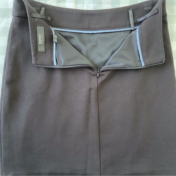 Esprit Black mini skirt soft jersey stretchy contemporary size 0 - Picture 5 of 13
